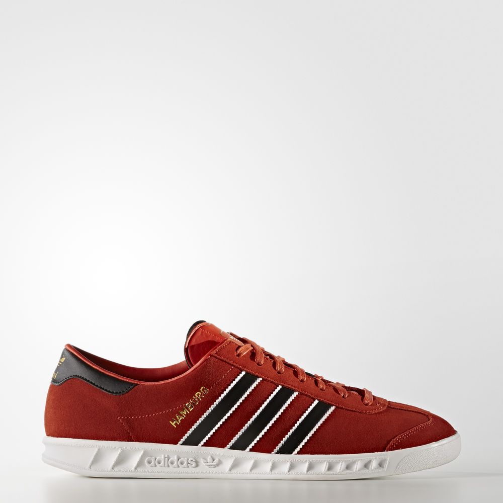 Adidas Hamburg - Originals ανδρικα - Κοκκινα/Μαυρα/Χρυσο Χρωμα Μεταλλικός,Μέγεθος: EU 36 – 54 2/3 (5